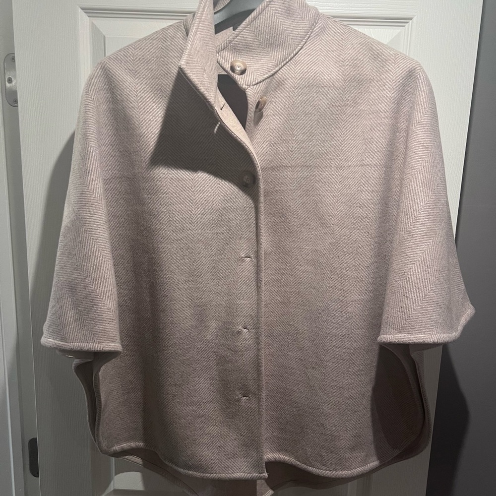 Ann Taylor Women's Cape Sweater - Soft Pink